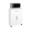 Balcão Armário Multiuso Micro-ondas para Cozinha Aurora Branco 2 Portas e 1 Gaveta - 1
