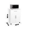 Balcão Armário Multiuso Micro-ondas para Cozinha Aurora Branco 2 Portas e 1 Gaveta - 4