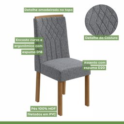 Conjunto 2 Cadeiras Exclusive Móveis Lopas - 3