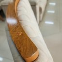 Ver imagem 6 de Sala de Jantar Agile 90x90 4 Lugares Tampo MDF Cadeiras Veludo Bege 90cm Bom Pastor Móveis