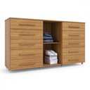 Ver imagem 3 de Cômoda Imperial 1 Porta 10 Gavetas com Rodízio Freijó Batrol