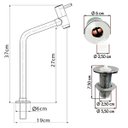 Ver imagem 4 de Kit Cuba de Apoio Lume com Válvula ABS e Torneira DL08