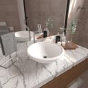 Ver imagem 1 de Kit Cuba de Apoio Lume com Válvula ABS e Torneira DL08