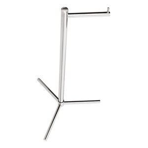 Papeleira De Piso Tripé Aço Inox - Kromus RD0108