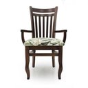 Ver imagem 1 de Cadeira de Jantar Esmeralda com Braço - Cj014bpromo Mmj-sl Sl-imbuia Mmj-floral