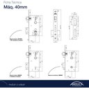 Ver imagem 2 de Fechadura Externa Victoria 108449/40-Z Zce