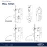 Fechadura Externa Victoria 108449/40-Z Zce - 2