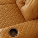 Ver imagem 5 de Sofá de Canto Essenza Luxo 5 Lugares Reclinável 257cm Caramelo Veludo