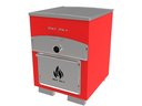 Ver imagem 1 de Forno de Pizza e Churrasqueira 2 em 1 - Bancada - Vermelho
