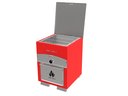 Ver imagem 3 de Forno de Pizza e Churrasqueira 2 em 1 - Bancada - Vermelho