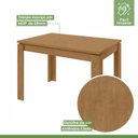 Ver imagem 5 de Conjunto Sala de Jantar 4 Lugares Retangular Tampo MDF Mesa e Cadeiras Athenas