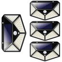 Ver imagem 1 de Luminaria Solar Sensor Movimento Andarela 100 Leds Kit 4 Unid 3 Funçoes Iluminaçao Exterior Casa