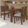 Conjunto Mesa Retangular 120cm 4 Cadeiras Athenas Móveis Lopas - 1