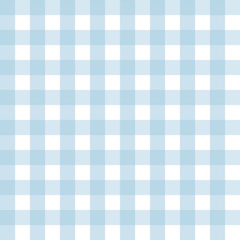 Papel de Parede Doce Estilo Xadrez Azul 82168