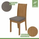 Ver imagem 6 de Conjunto Sala de Jantar 6 Lugares Retangular Tampo MDF Mesa e Cadeiras Athenas
