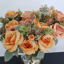Ver imagem 2 de Flor Artificial Buquê Rosas 9 Ramos