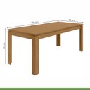 Ver imagem 7 de Conjunto Sala de Jantar 6 Lugares Retangular Tampo MDF Mesa e Cadeiras Athenas