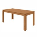 Ver imagem 5 de Conjunto Sala de Jantar 6 Lugares Retangular Tampo MDF Mesa e Cadeiras Athenas Marrom Amêndoa Clean/Linho Rinzai Bege