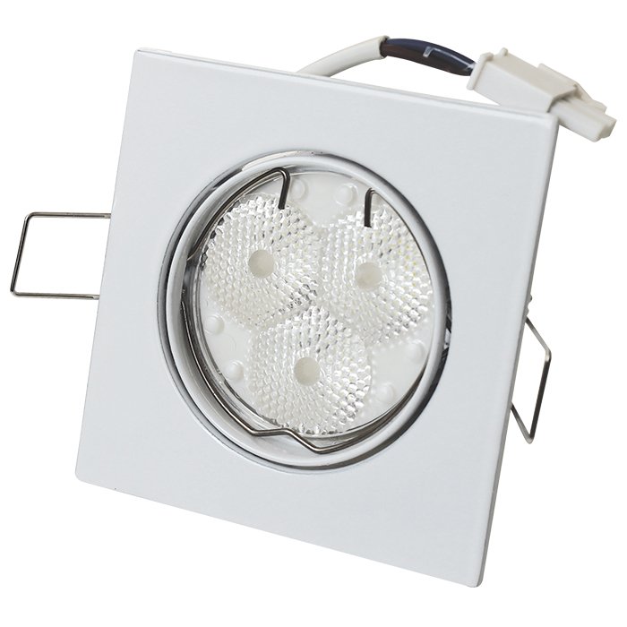 Lampada Superled Spot Quadrado 7w 30 Graus Branco 3000k Ourolux