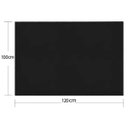 Ver imagem 3 de Tapete Protetor de Piso para Cadeira Escritório 100x120cm Preto Protepiso Flexível Dello