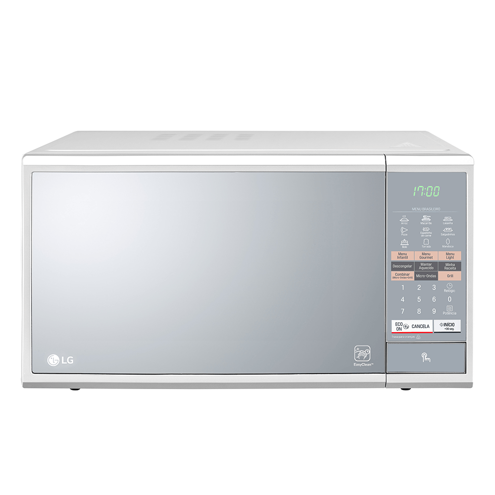 Micro-ondas Lg Easy Clean 30 Litros Branco e Espelhado Mh7044l - 220 ...