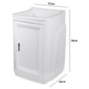 Ver imagem 6 de Gabinete Para Lavanderia Com Tanque Branco 01 Porta + Torneira + Fita Veda Rosca