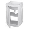 Gabinete Para Lavanderia Com Tanque Branco 01 Porta + Torneira + Fita Veda Rosca - 11