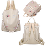 Mochila Bolsa Antifurto Feminino Tiracolo Juvenil Mochilinha - Creme - 2