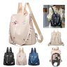 Mochila Bolsa Antifurto Feminino Tiracolo Juvenil Mochilinha - Creme - 1