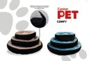 Ver imagem 2 de Cama Pet Comfy Preto/azul 70x70x20cm