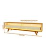 Rack para Tv até 65 Polegadas com Led e Pés em Madeira Naturale Off White Renda Shop Jm - 4