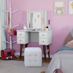 Penteadeira Retrô 4 Gavetas  - 1