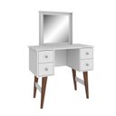 Ver imagem 2 de Penteadeira Retrô 4 Gavetas 