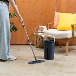 Mop Flat com Balde e Esfregão de Microfibra Limpeza Lava e Seca - Tud - 7