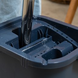 Mop Flat com Balde e Esfregão de Microfibra Limpeza Lava e Seca - Tud - 6