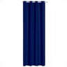 Cortina Blackout 1,40x2,20 Folha Unica Ilhos para Provador Corta Luz Cor Marinho - 1