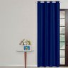Cortina Blackout 1,40x2,20 Folha Unica Ilhos para Provador Corta Luz Cor Marinho - 2