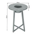 Ver imagem 2 de Mesa Bistrô Champanheira para Área Gourmet e Varanda Alumínio Cinza/preta