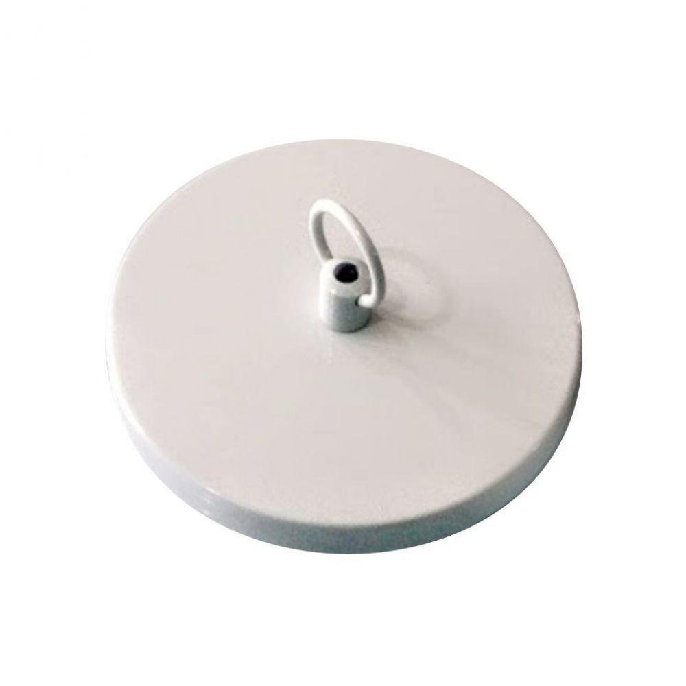 Kit 20 Canopla Lustre Pendente Elo Corrente 11x1,2mm Branco - 1