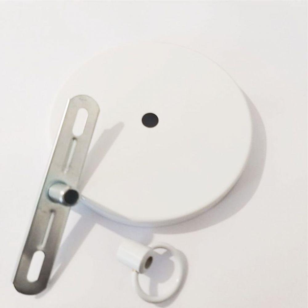 Kit 20 Canopla Lustre Pendente Elo Corrente 11x1,2mm Branco - 3