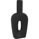 Ver imagem 1 de Vaso Decorativo Enfeite Casa Cerâmica 24x10x3cm Preto