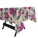 Ver imagem 3 de Toalha Mesa Oxford Estampado 1,50x1,50 4 Lugares Rosa