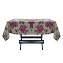 Ver imagem 1 de Toalha Mesa Oxford Estampado 1,50x1,50 4 Lugares Rosa