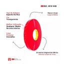 Ver imagem 2 de Fita Dupla Face 3m Vhb 19mm X 33mt 4910 Original Cor Transparente Liner Vermelho