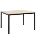 Ver imagem 1 de Mesa de Jantar 120x90cm Tampo Madeira Maciça Denver Preto/Marrom