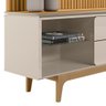 Painel para Tv 70 Pol Real e Rack Bancada 220cm Lola L06 Tauari/off White - Mpozenato - 8
