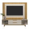 Painel para Tv 70 Pol Real e Rack Bancada 220cm Lola L06 Tauari/off White - Mpozenato - 6