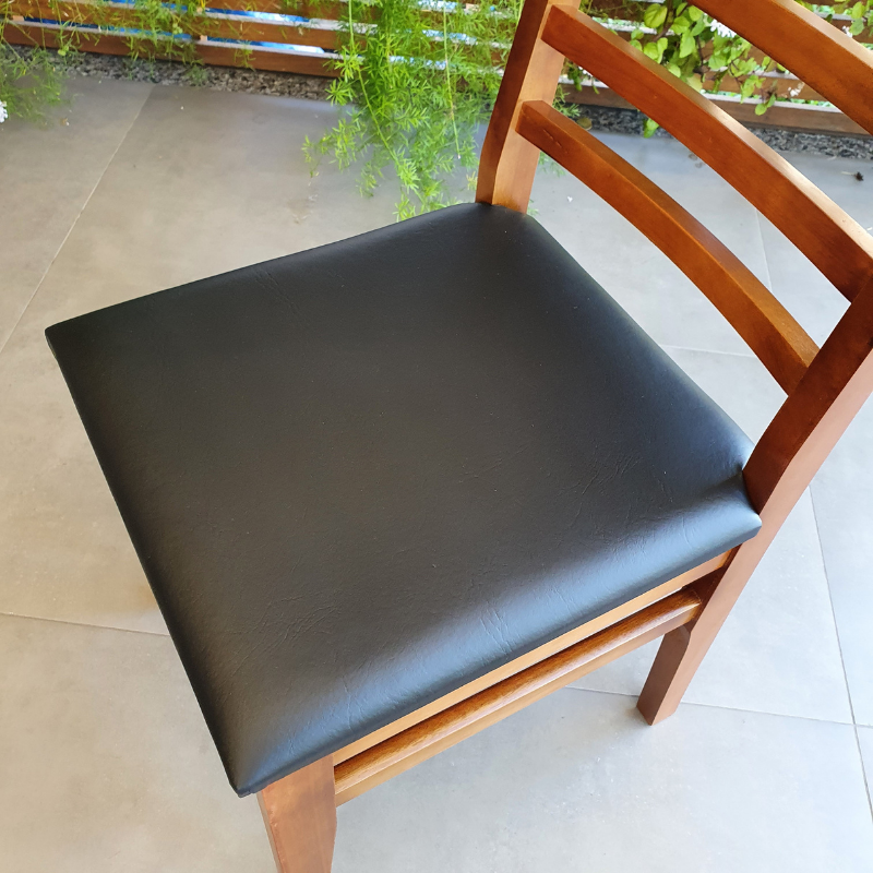 Kit 6 Cadeiras Estofadas Premium Cor:Imbuia - 8