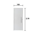 Ver imagem 3 de Porta Alumínio 100x210cm Lambril com Puxador Lado Esquerdo Hale Esquadrias