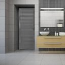 Ver imagem 2 de Porta de Alumínio Lambril 210x80cm Palheta Hale Esquadrias Abertura Direita